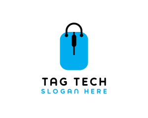 Tag - Shopping Tag Bag logo design