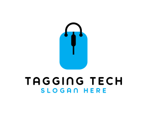 Shopping Tag Bag logo design