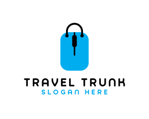 Suitcase - Shopping Tag Bag logo design