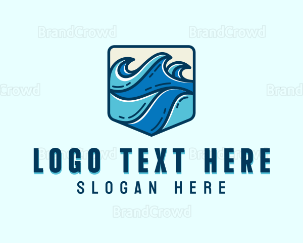 Sea Coastal Waves Logo