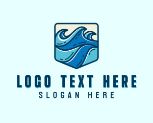 Tide - Sea Coastal Waves logo design