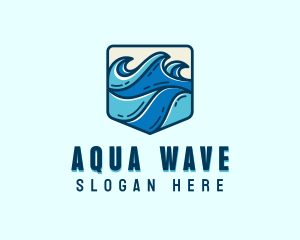 Sea Coastal Waves logo design