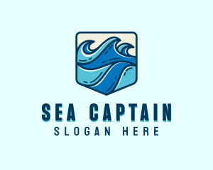 Sea Coastal Waves logo design