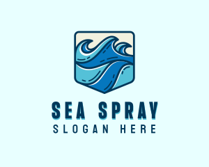 Sea Coastal Waves logo design