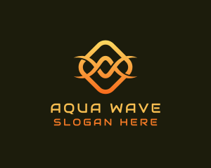 Tech Infinity Wave logo design