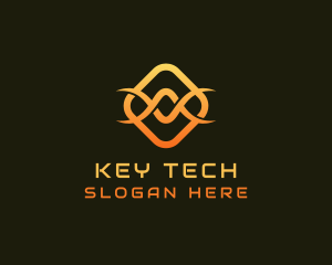 Tech Infinity Wave logo design