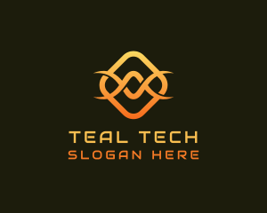 Tech Infinity Wave logo design