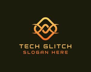 Tech Infinity Wave logo design