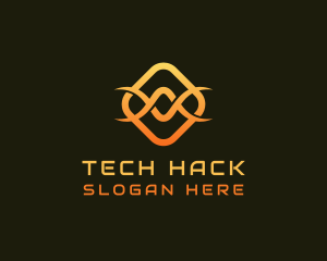 Tech Infinity Wave logo design