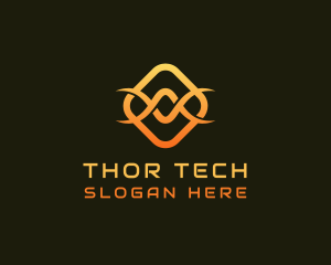 Tech Infinity Wave logo design