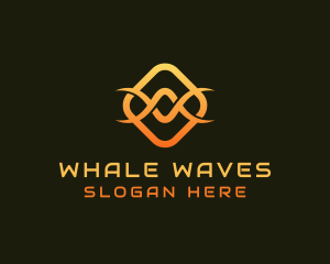 Tech Infinity Wave logo design