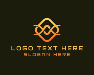 Creative Agency - Tech Infinity Wave logo design