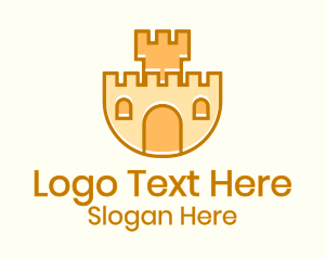 Kindergarten - Sand Castle Playground logo design