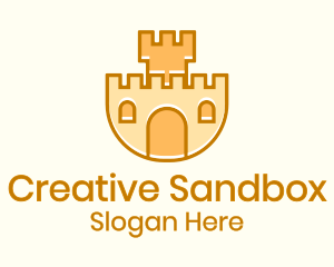 Sandbox - Sand Castle Playground logo design