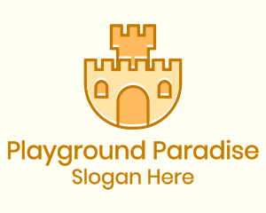 Sandbox - Sand Castle Playground logo design