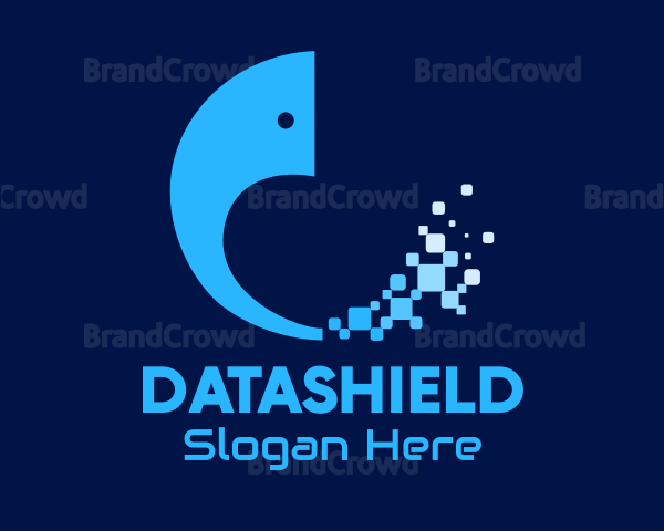 Blue Data Elephant Logo