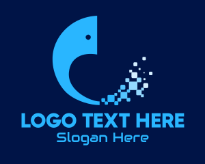 Computer Science - Blue Data Elephant logo design