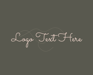 Handwriting - Beauty Fashion Line Business logo design