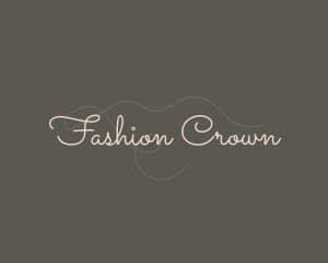 Beauty Fashion Line Business logo design