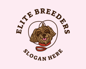 Smile Shih Tzu Dog logo design