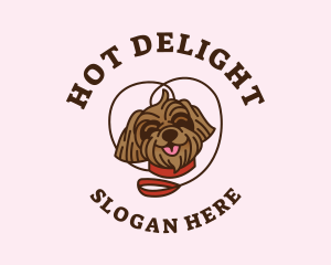 Smile Shih Tzu Dog logo design