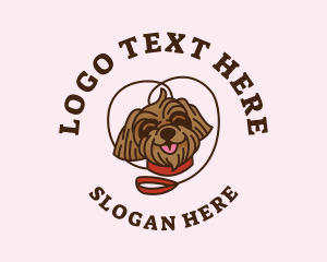 Veterinarian - Smile Shih Tzu Dog logo design