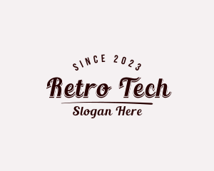 Retro Handwritten Business logo design