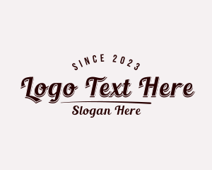 Handwritten - Retro Handwritten Business logo design