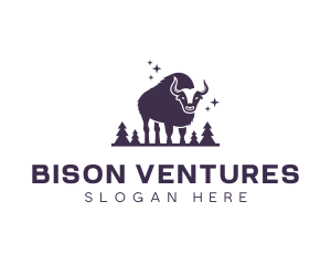 Wild Bison Bull logo design