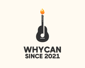 Vigil - Musical Guitar Candlelight logo design