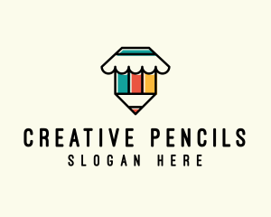 Pencil Book Shop  logo design