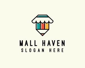 Pencil Book Shop  logo design