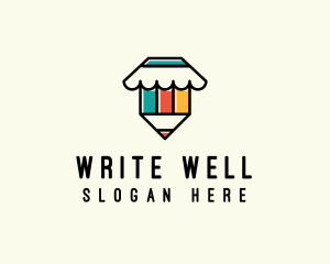 Pencil Book Shop  logo design