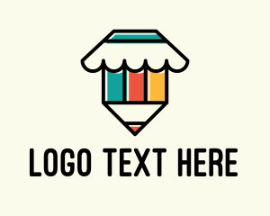 Shop - Pencil Book Shop logo design