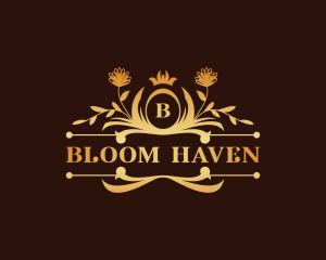 Luxury Floral Haven logo design