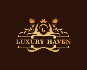 Luxury Floral Haven logo design