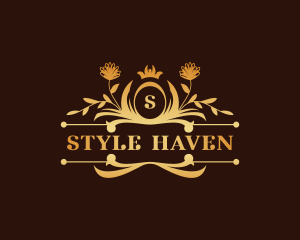 Luxury Floral Haven logo design