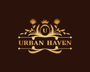 Luxury Floral Haven logo design