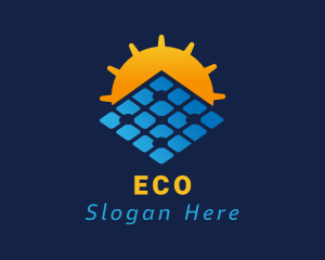 Sustainable Solar Panel  Logo