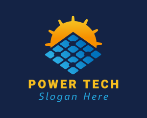 Sustainable Solar Panel  Logo