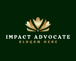 Advocate - Human Crown Foundation logo design