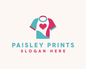 Heart Shirt Printing  logo design