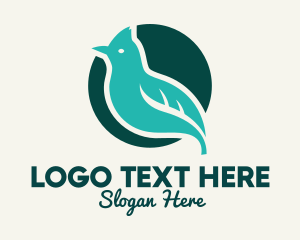 Tweet - Blue Bird Perched logo design
