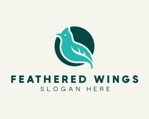 Natural Leaf Sparrow logo design