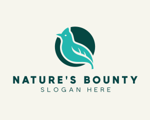 Natural Leaf Sparrow logo design