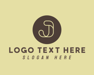 Elegant Circle Letter J Logo