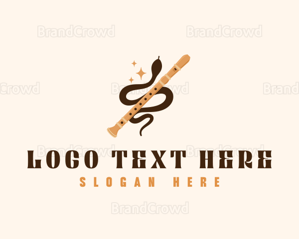 Flute Snake Music Logo | BrandCrowd Logo Maker