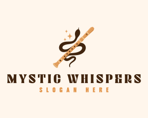 Flute Snake Music logo design