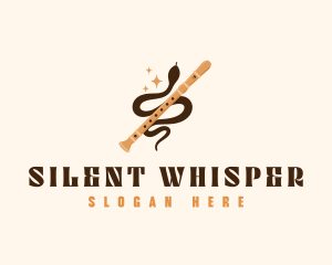 Flute Snake Music logo design