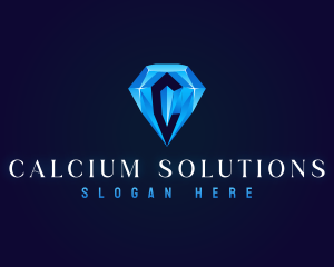 Premium Crystal Diamond logo design